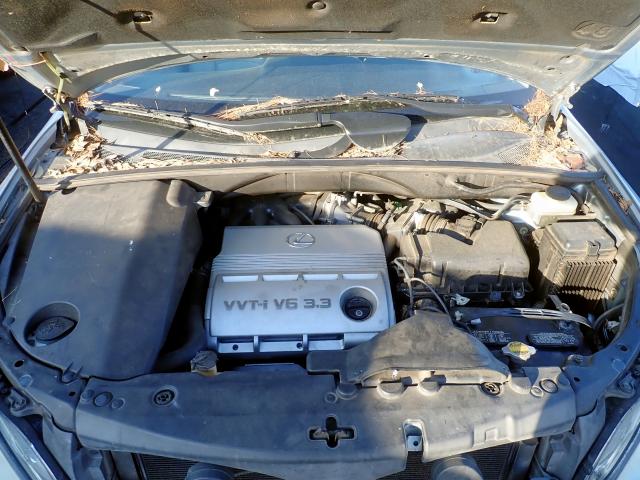 JTJGA31U940019454 - 2004 LEXUS RX 330 BLUE photo 7