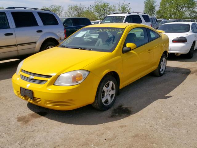 1G1AL18F287292269 - 2008 CHEVROLET COBALT LT YELLOW photo 2