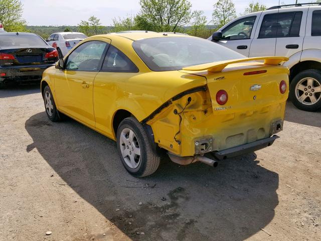 1G1AL18F287292269 - 2008 CHEVROLET COBALT LT YELLOW photo 3