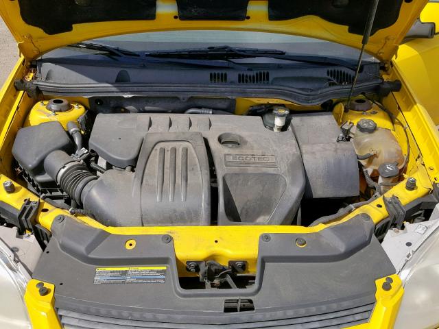 1G1AL18F287292269 - 2008 CHEVROLET COBALT LT YELLOW photo 7