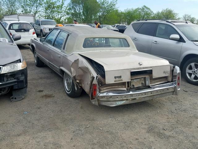 1G6DW5473MR717064 - 1991 CADILLAC BROUGHAM BROWN photo 3