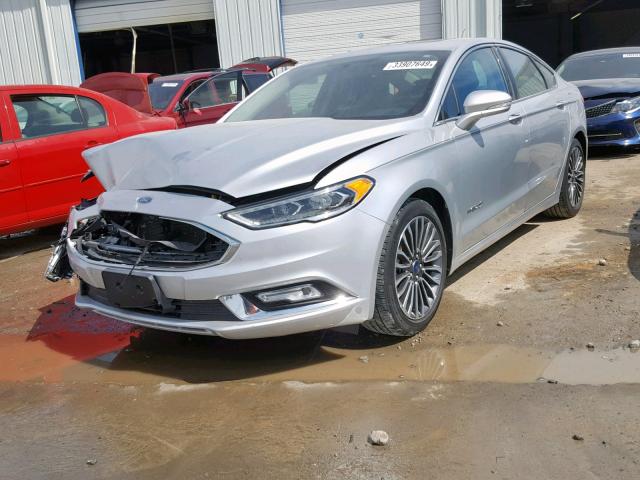 3FA6P0RU3HR188218 - 2017 FORD FUSION TIT SILVER photo 2