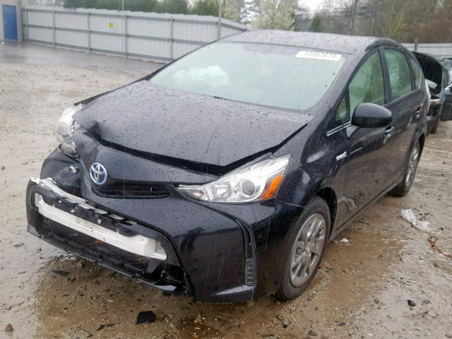 JTDZN3EU5FJ034539 - 2015 TOYOTA PRIUS V BLACK photo 2