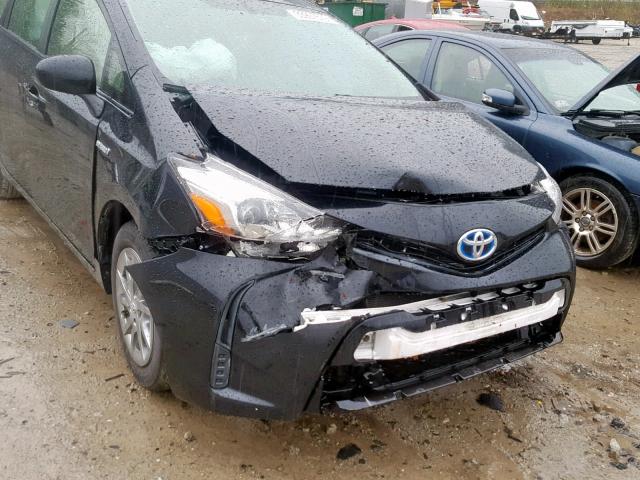 JTDZN3EU5FJ034539 - 2015 TOYOTA PRIUS V BLACK photo 9