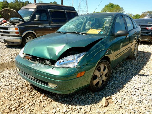 1FAFP38381W375919 - 2001 FORD FOCUS ZTS GREEN photo 2