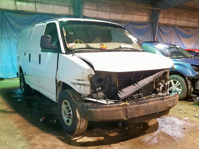 1GTHG35C591104493 - 2009 GMC SAVANA G35 WHITE photo 1