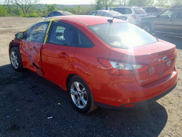 1FADP3F24EL126039 - 2014 FORD FOCUS SE RED photo 3