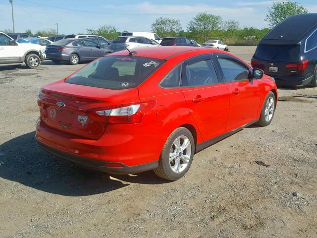 1FADP3F24EL126039 - 2014 FORD FOCUS SE RED photo 4