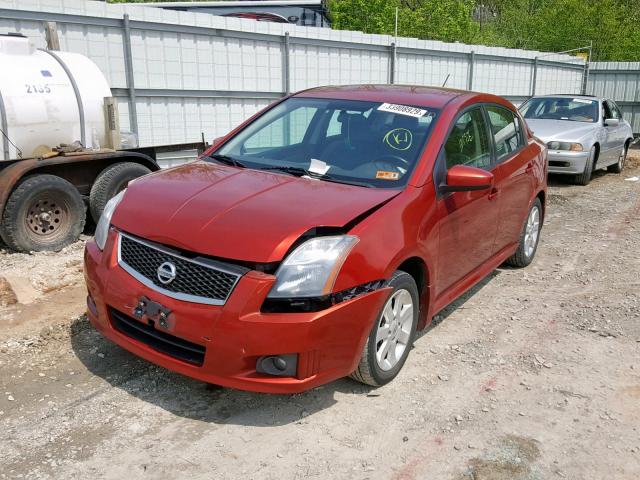 3N1AB6AP7AL626276 - 2010 NISSAN SENTRA 2.0 MAROON photo 2