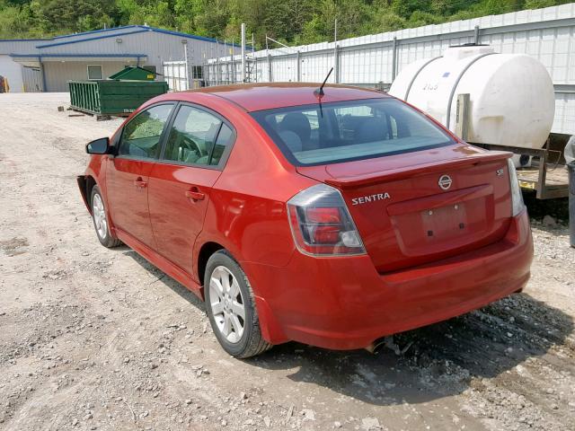 3N1AB6AP7AL626276 - 2010 NISSAN SENTRA 2.0 MAROON photo 3