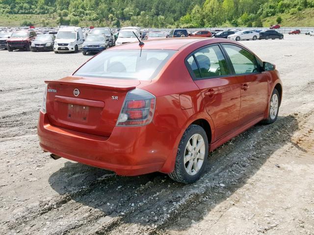 3N1AB6AP7AL626276 - 2010 NISSAN SENTRA 2.0 MAROON photo 4