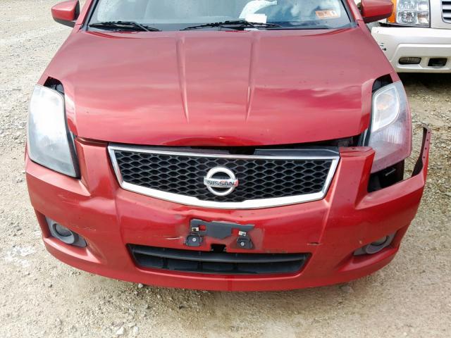 3N1AB6AP7AL626276 - 2010 NISSAN SENTRA 2.0 MAROON photo 7