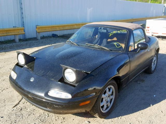 JM1NA3514P0404208 - 1993 MAZDA MX-5 MIATA BLACK photo 2