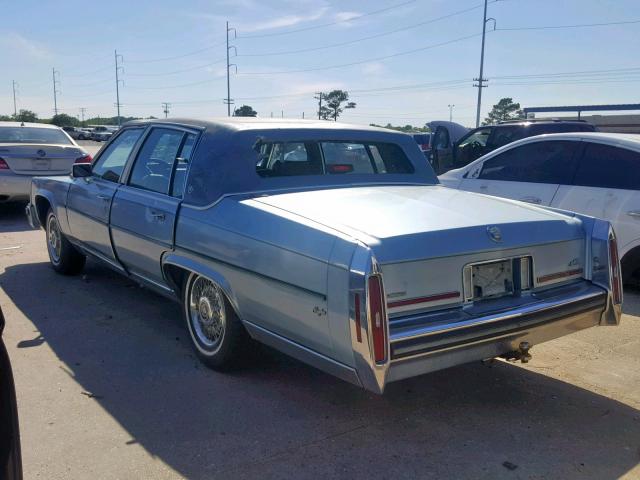 1G6DW51Y4KR738130 - 1989 CADILLAC BROUGHAM BLUE photo 3