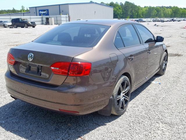 3VW2K7AJ8EM300616 - 2014 VOLKSWAGEN JETTA BASE CHARCOAL photo 4