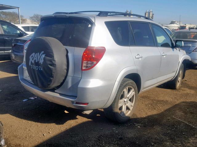 JTMZD32V976036492 - 2007 TOYOTA RAV4 SPORT SILVER photo 4