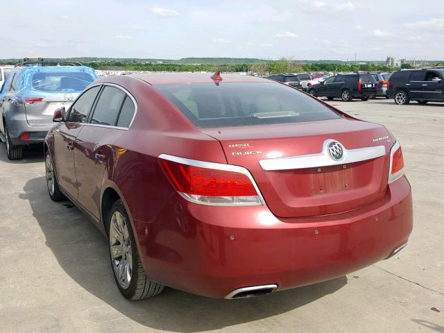 1G4GE5ED3BF326332 - 2011 BUICK LACROSSE C MAROON photo 3