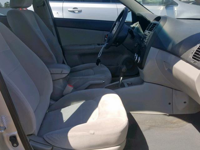 KNAFE121085531847 - 2008 KIA SPECTRA EX SILVER photo 5