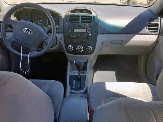 KNAFE121085531847 - 2008 KIA SPECTRA EX SILVER photo 9