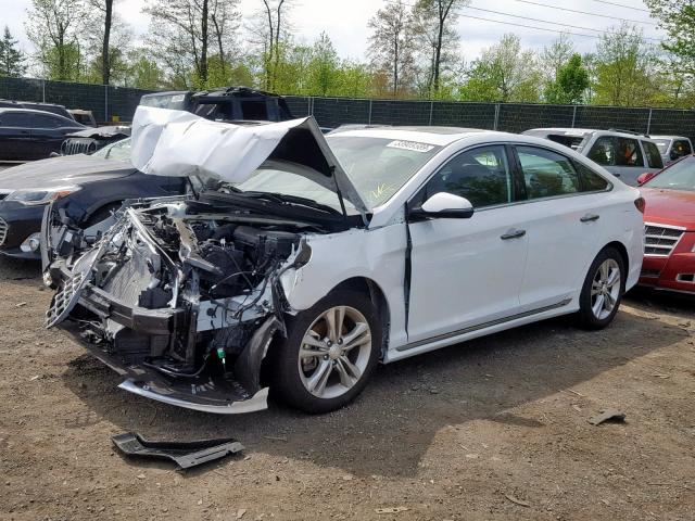 5NPE34AF8JH656930 - 2018 HYUNDAI SONATA SPO WHITE photo 2