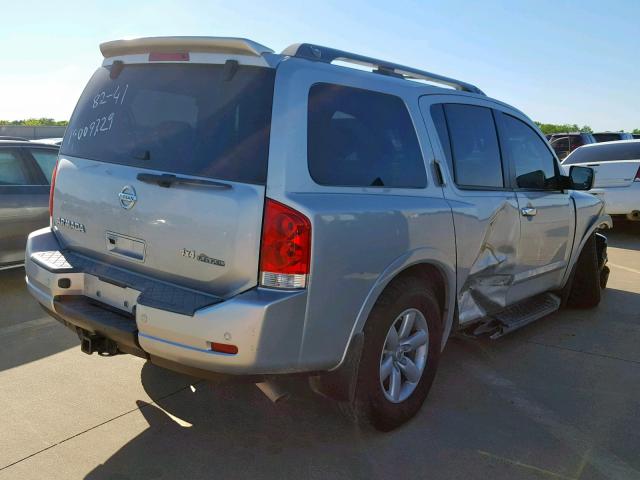 5N1BA0NC0BN609003 - 2011 NISSAN ARMADA SV SILVER photo 4