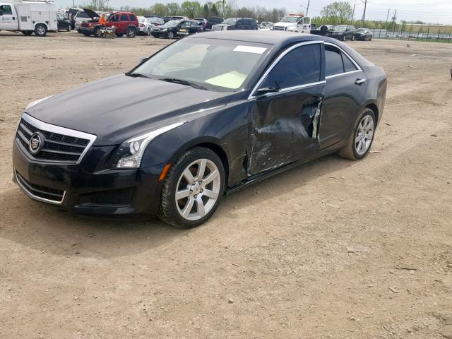 1G6AA5RA9E0178610 - 2014 CADILLAC ATS BLACK photo 2