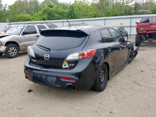 JM1BL1H63A1211820 - 2010 MAZDA 3 S BLACK photo 4