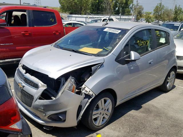 KL8CD6S94DC599871 - 2013 CHEVROLET SPARK 1LT SILVER photo 2