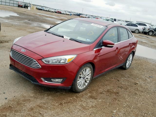 1FADP3J25GL395192 - 2016 FORD FOCUS TITA BURGUNDY photo 2