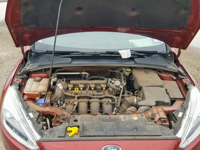 1FADP3J25GL395192 - 2016 FORD FOCUS TITA BURGUNDY photo 7