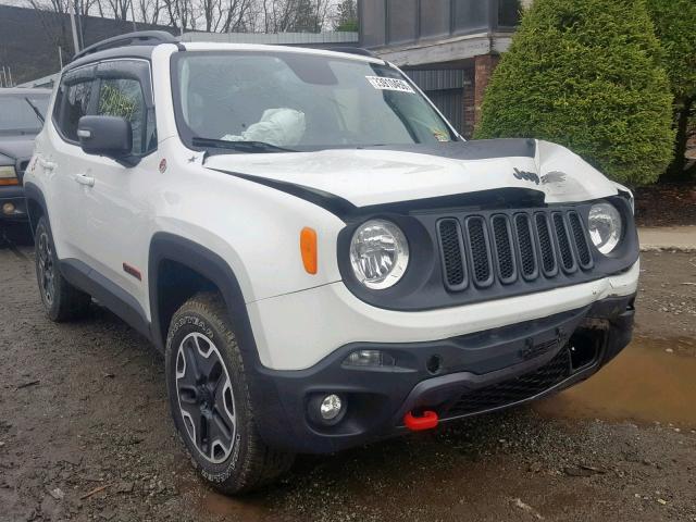 ZACCJBCT9GPC49350 - 2016 JEEP RENEGADE T WHITE photo 1