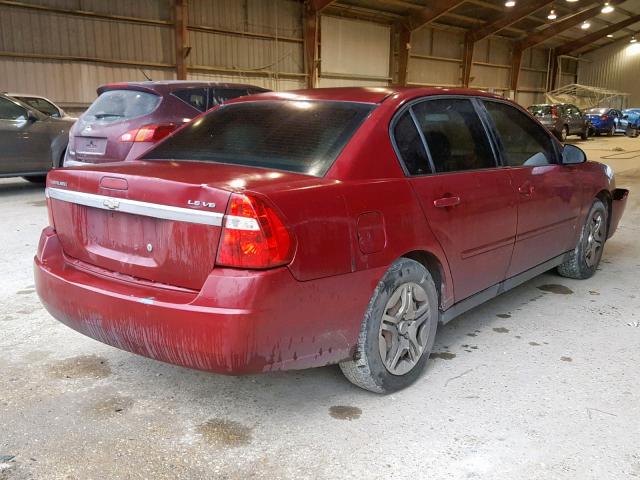 1G1ZS57N47F279744 - 2007 CHEVROLET MALIBU LS MAROON photo 4