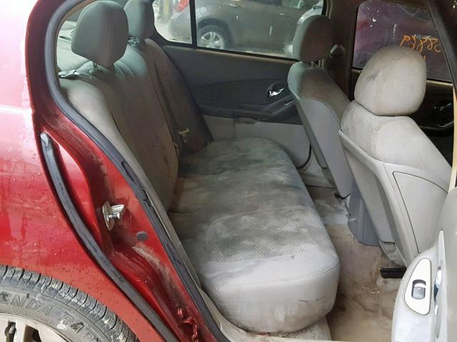 1G1ZS57N47F279744 - 2007 CHEVROLET MALIBU LS MAROON photo 6