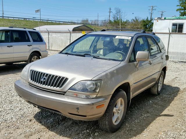 JT6HF10U6Y0140695 - 2000 LEXUS RX 300 BEIGE photo 2