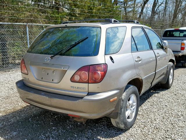 JT6HF10U6Y0140695 - 2000 LEXUS RX 300 BEIGE photo 4