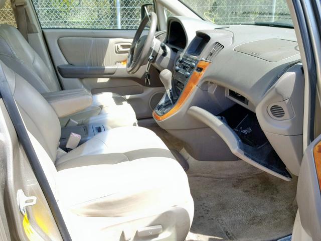 JT6HF10U6Y0140695 - 2000 LEXUS RX 300 BEIGE photo 5