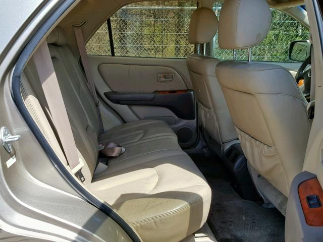 JT6HF10U6Y0140695 - 2000 LEXUS RX 300 BEIGE photo 6