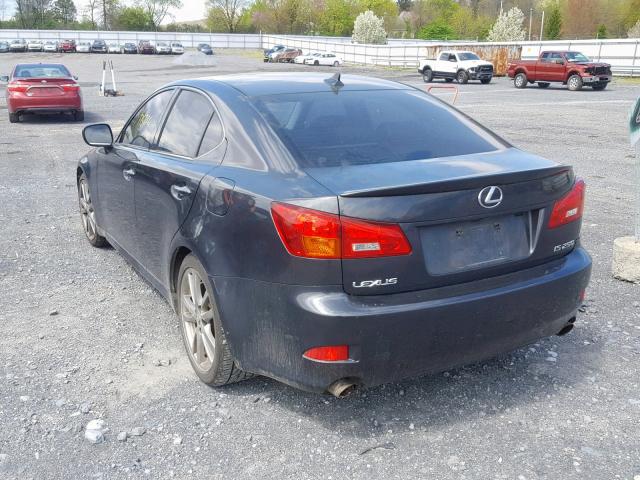 JTHBK262085078170 - 2008 LEXUS IS 250 GRAY photo 3