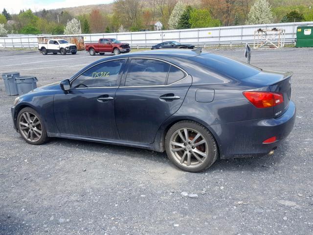 JTHBK262085078170 - 2008 LEXUS IS 250 GRAY photo 9