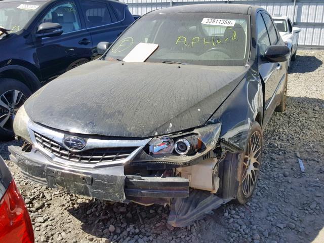 JF1GH63609H811957 - 2009 SUBARU IMPREZA OU BLACK photo 2