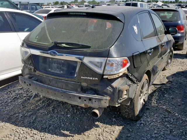 JF1GH63609H811957 - 2009 SUBARU IMPREZA OU BLACK photo 4