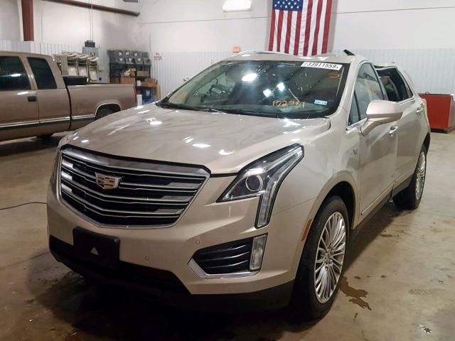 1GYKNDRS0HZ102731 - 2017 CADILLAC XT5 LUXURY GOLD photo 2