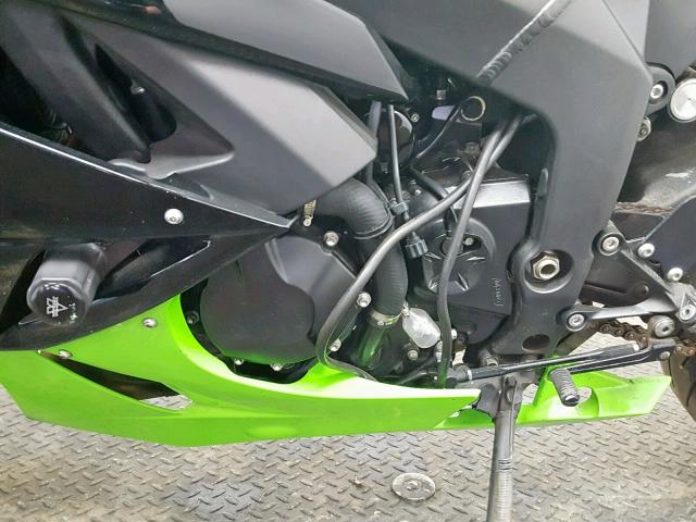 JKAZX4R13BA027366 - 2011 KAWASAKI ZX600 R GREEN photo 6