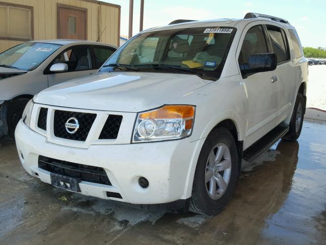 5N1BA0ND7DN604067 - 2013 NISSAN ARMADA SV WHITE photo 2