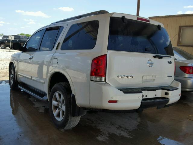 5N1BA0ND7DN604067 - 2013 NISSAN ARMADA SV WHITE photo 3