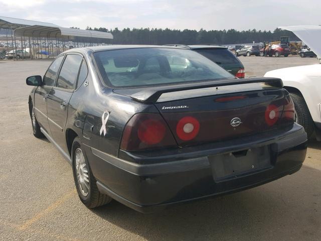 2G1WF52K6Y9221164 - 2000 CHEVROLET IMPALA BLACK photo 3