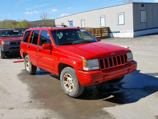 1J4GZ78Y6TC355100 - 1996 JEEP GRAND CHER RED photo 1