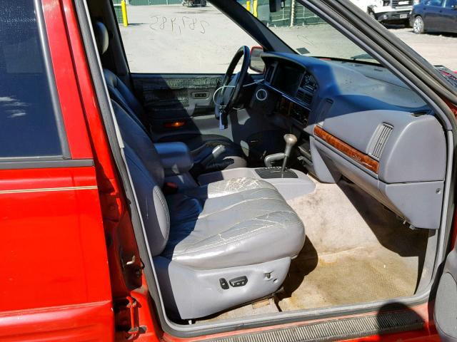 1J4GZ78Y6TC355100 - 1996 JEEP GRAND CHER RED photo 5