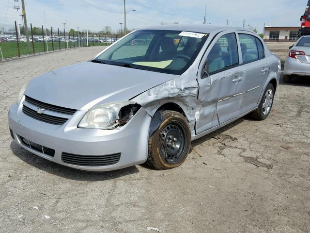 1G1AL55F177226130 - 2007 CHEVROLET COBALT LT SILVER photo 2