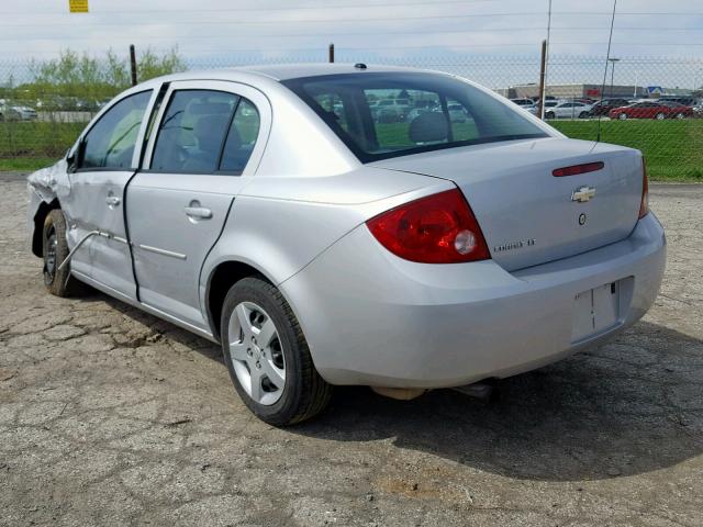 1G1AL55F177226130 - 2007 CHEVROLET COBALT LT SILVER photo 3